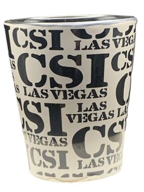 Pre Owned CSI Las Vegas Crime Scene Investigation Shot Glass Shotglass